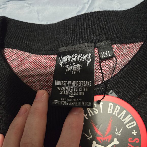 Naughty List Krampus Christmas Sweater XXL - New with tag. - Picture 4 of 6